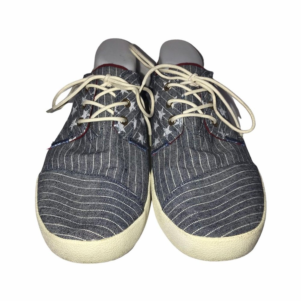 Toms Stars & Stripes Patriotic Canvas Sneakers 11 - Picture 3 of 9